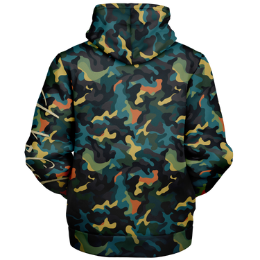 Chokefish™ Microfleece Zip-Up Hoodie Camouflage-010